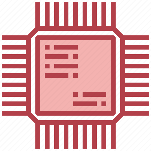 Chip, component, computer, electronics, hardware, ic, semiconductor icon - Download on Iconfinder