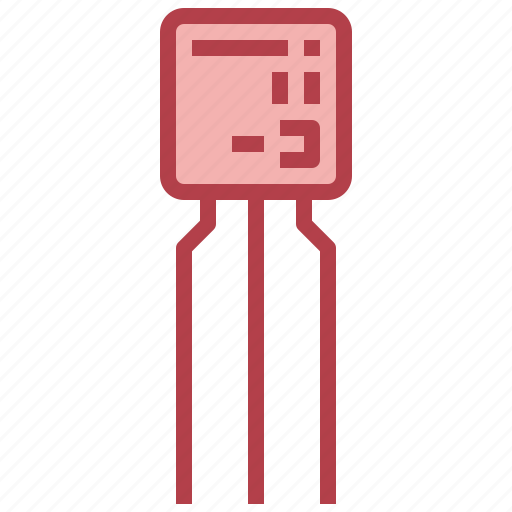 Component, computer, electronics, hardware, npn, semiconductor, transistor icon - Download on Iconfinder