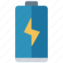 battery, charging, energy, full, power