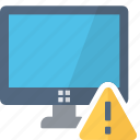 computer, warning, device, mobile, monitor, technology