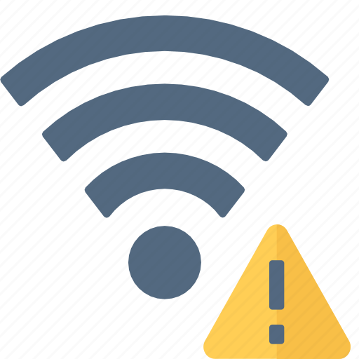 Wireless, warning, internet, network, communication icon - Download on Iconfinder