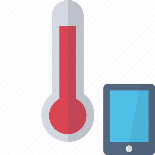 Thermometer, red, device, computer, smartphone icon - Download on Iconfinder