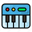 piano keyboard, midi, synthesizer, piano 