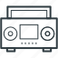 boombox, cassette player, cassette recorder, radio stereo, stereo 