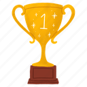 1st place trophy, number 1, achievement, competition, award, winner, reward, trophy cup, sport