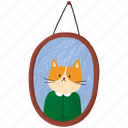 cat picture, hanging frame, picture, photo, frame, furniture, photograph, gallery, wall frame
