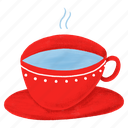 hot water, cup, teacup, dishware, tableware, coffee cup, drink, hot drink, beverage
