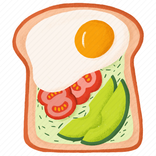 Healthy toast, food, healthy, homemade, breakfast, meal, diet icon - Download on Iconfinder