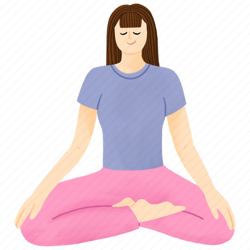 Manifestation, meditation, meditate, sitting, peace, relaxation, calm icon - Download on Iconfinder