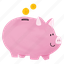 piggy bank, pig bank, pig, deposit, money, asset, financial, banking, saving 