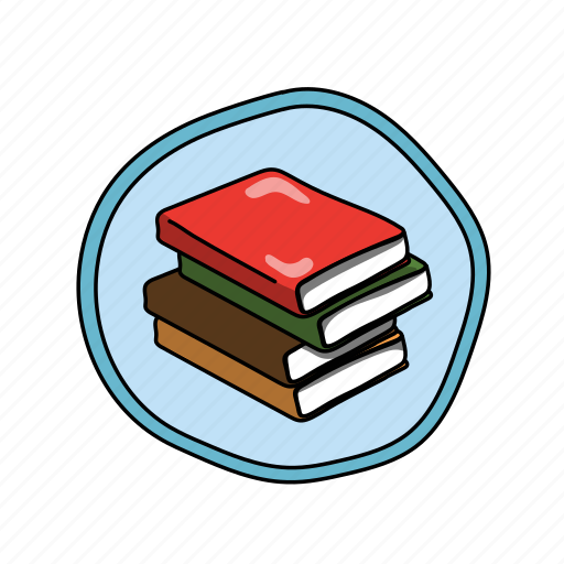 Books, color, elementary, library, read, school icon - Download on Iconfinder