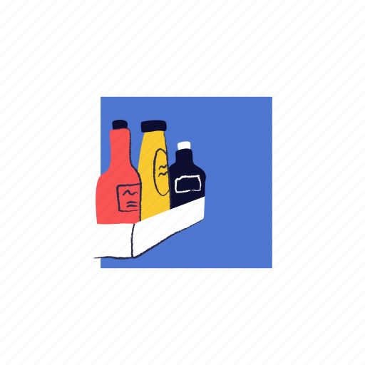 Food, objects, sauce, ketchup, mustard, restaurant icon - Download on Iconfinder