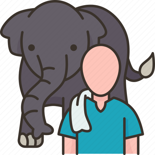 Mahout, elephant, handler, trainer, caretaker icon - Download on Iconfinder