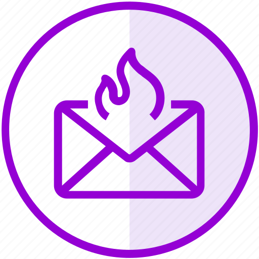 Email, envelope, fire, hotmail, inbox, letter, mail icon - Download on Iconfinder
