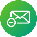 email, envelope, inbox, letter, mail, remove 