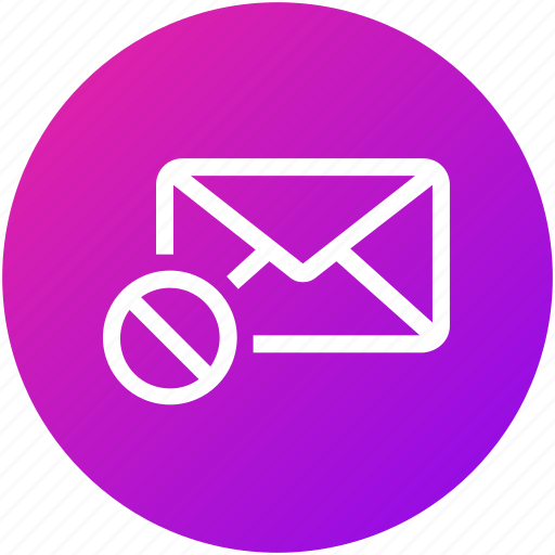 Block, cancel, email, envelope, inbox, letter, mail icon - Download on Iconfinder