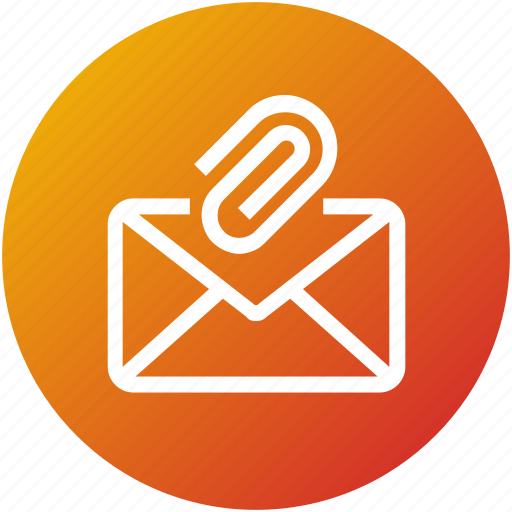 Attachment, clip, email, envelope, inbox, letter, mail icon - Download on Iconfinder