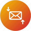 download, email, envelope, inbox, letter, mail, upload