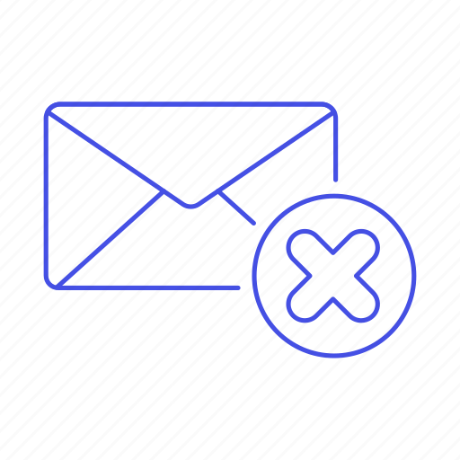 Action, delete, email, envelope, letter, mail icon - Download on Iconfinder