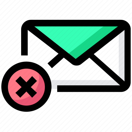 Delete, email, envelope, inbox, letter, mail, reject icon - Download on Iconfinder