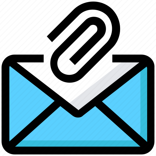 Attachment, clip, email, envelope, inbox, letter, mail icon - Download on Iconfinder