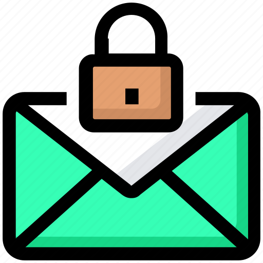 Email, envelope, inbox, letter, lock, mail, private icon - Download on Iconfinder