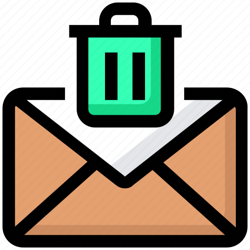 Delete, email, envelope, inbox, letter, mail, trash icon - Download on Iconfinder
