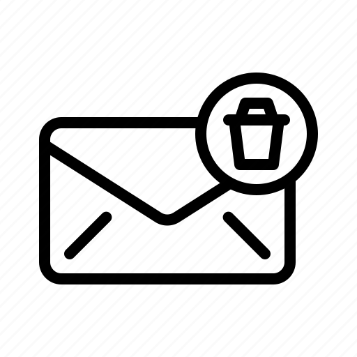 Delete, letter, message, email, envelope, document, trash icon - Download on Iconfinder