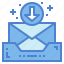 email, inbox, mail, symbols, tray