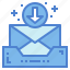 email, inbox, mail, symbols, tray 