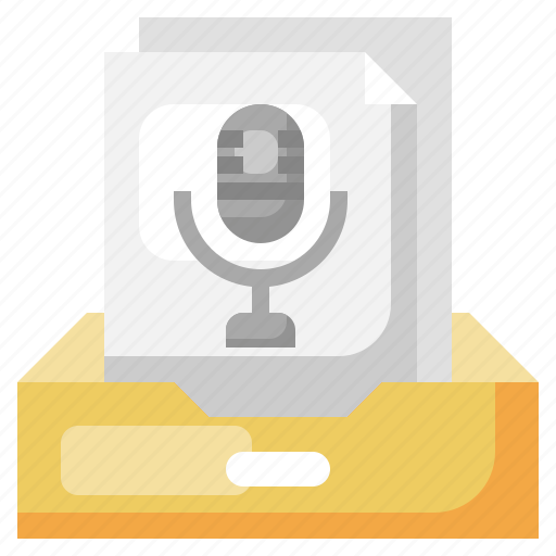 Audio, inbox, communications, message, email icon - Download on Iconfinder