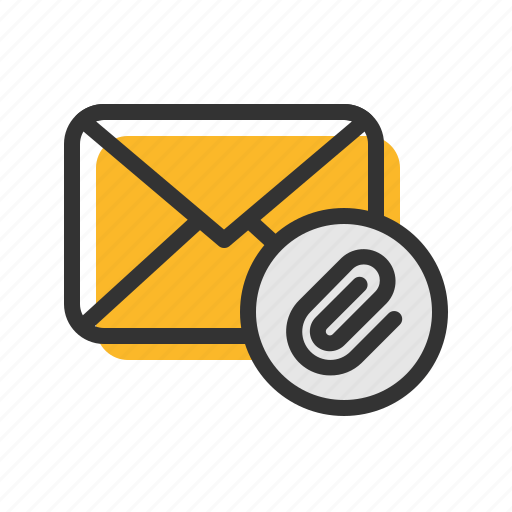 Attach, attachment, email, letter, mail icon - Download on Iconfinder