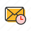 email, letter, mail, reminder, time 