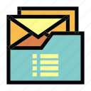 communication, email, label, mail, message