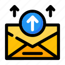 email, envelope, send, arrow up