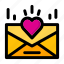 email, envelope, favorite, heart 