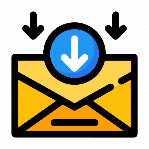 Email, envelope, recieve, arrow down icon - Download on Iconfinder
