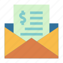 communication, email, invoice, mail, message