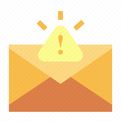 Communication, email, mail, malware, message, warning icon - Download on Iconfinder