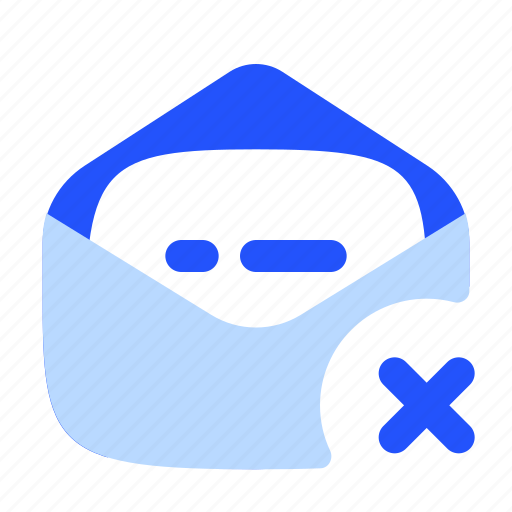 Email, mail, incoming, inbox, envelope, letter, delete icon - Download on Iconfinder