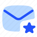 email, mail, favorite, envelope, bookmark, letter, star