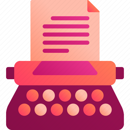 Document, machine, retro, typewrite, write icon - Download on Iconfinder