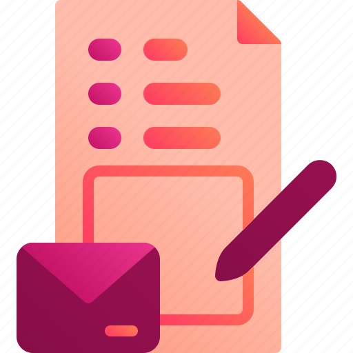 Assignment, email, mail, message, pencil, write icon - Download on Iconfinder