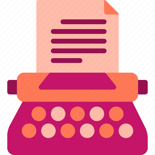 Copy, document, information, machine, typewriter, writing icon - Download on Iconfinder