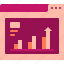 analytics, bar, browser, chart, statistic, website 