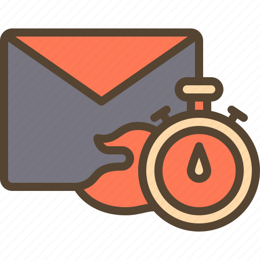 Fast, fire, mail, send, stopwatch icon - Download on Iconfinder