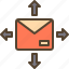arrows, mail, message, send 