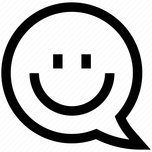 Chat bubble, conversation, face, happy, speech bubble icon - Download on Iconfinder