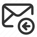 emails, letter, mail, mail icon, reply icon