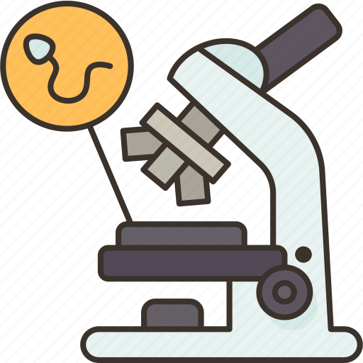 Microscope, sperm, fertility, male, assessment icon - Download on Iconfinder